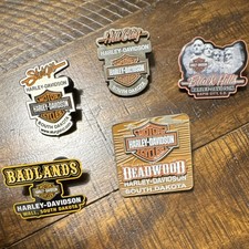 Harley-Davidson Dealer Pin Lot of 5 South Dakota Badlands Sturgis Hill City picture