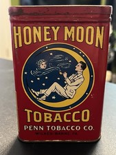 Vintage Honey Moon Tobacco Pocket Tin picture