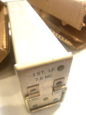 NOS RADIO PLUG IN MODULE - 1ST I.F.  7.8 MC W/ RCA 5678 TUBES & CR-18/U CRYSTAL picture