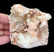 165g Superb Natural Stilbite with Heulandite on Base Matrix Crystal - India picture