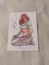 Dawn 2005 Dynamic Forces Card Signed Joseph Michael Linsner Nice Boots 9 of 10 picture