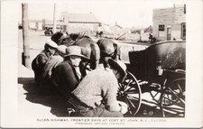Fort St. John BC Alcan Highway Frontier Days c1943 RPPC Postcard F34 picture