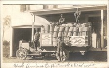 MAIS MOTOR TRUCK Albany Greenville NY Postmark c1910s Real Photo Postcard picture