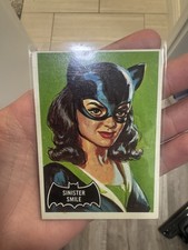 1966 Topps Batman #27 Sinister Smile Cat Woman Great Condition Rookie picture