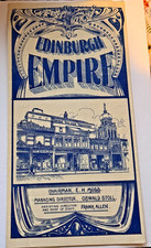 Vintage 1908 Edinburgh Empire Palace Theatre Programme Antique Scotland History picture