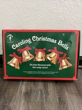 Vintage Ye Merrie Minstrel Caroling Christmas Bells *Parts Only* picture