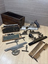 Vintage Stanley No.45 Combination Plane includes cutter boxes #1 & #2 picture
