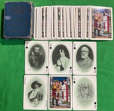 Old 1906 Antique * JAMESTOWN EXPOSITION * Photo SOUVENIR Wide Playing Cards SX23 picture