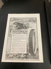 Vintage Magazine Advertisement from YESTER-YEAR  1918 GOODRICH TIRES, WW I era picture