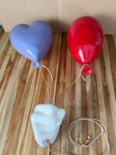MCM Set of 3 Vintage DYER Ceramic Balloon w/ Hand Sculpture Mid Century Modern picture