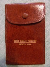 STATE BANK OF WHEATON MINNESOTA MN LEATHER WALLET picture