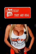 Hooters Uniform They Are Real Name Tag Pin Casino Dealer Bartender Xtra Waitress picture