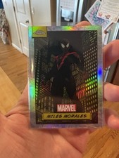 2024 Topps Chrome Marvel Silver Refractor & Base MILES MORALES #81  picture