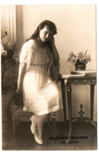 Vintage Postcard Grand Duchess Anastasiya Nikolaevna Royalty Russia picture