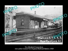 New Hartford Connecticut The Railroad Station c1920 Large Historic Old Photo picture