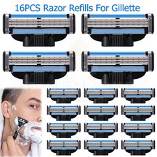 16pcs MACH 3 Men's Razor Blades Refill Replacment Comfortable Shave Trimmer US picture