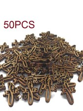 Olive 50 Wood Crosses Cross Holy Land Jerusalem Made Small Pcs Pendants Hand picture