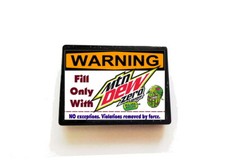 WARNING Mt. Dew Major Melon Zero Sugar Only Magnet Sign funny fridge, desk picture