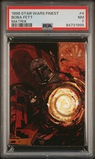1996 Topps Star Wars Finest Boba Fett Matrix #4 PSA 7 NM Low Pop picture