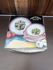 Vintage Buona San Remo Italia 5 Pc Pasta Serving Bowls Set Castellania Himark picture