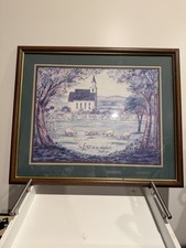 Homeco Vintage Framed Print The Lord Is My Shepherd Psalm 23:1 Framed Print picture