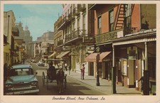 1970 New Orleans Louisiana LA Bourbon Street street scene Postcard picture