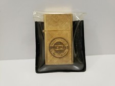Vintage Pepsi Florentine 14kt GP Unfired Lighter Made In The USA MCM  picture