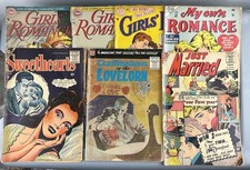 Vtg Mid 50s Romance Comic Lot of 7 Raw Girls, Sweethearts, Romance, Married READ picture