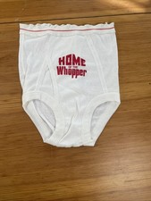 Home Of The Whopper New Old Stock Burger King Underwear 1966 Leister Game picture