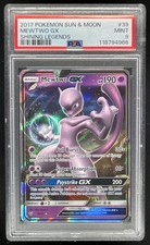 2017 Pokemon Shining Legends #39/73 Mewtwo Holo PSA 9 picture