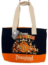 🎃2026 Halloween Disney  Parks Mickey Minnie & Friends Tote Bag Full Zip Canvas picture