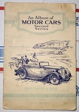 John Player & Sons 1930s Cigarette Card Album MOTOR CARS Full Set Of 50 picture