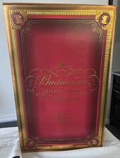Budweiser Millennium Limited Edition Keepsake Bottle Gift Set w/ 4 Glasses picture