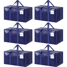 Fygrip 6 Pack Extra Heavy Duty Large Moving Bags Strong Zipper Comfortable picture