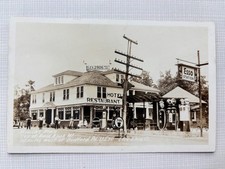 Bedford PA RPPC Minick's Place Bald Knob Esso Gas Station Vintage Postcard picture