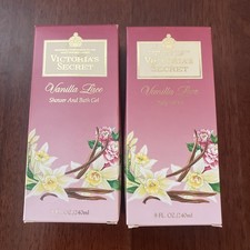 Lot Of Two VTG Victoria’s Secret Vanilla Lace Lotion Bath Gel 8 Fl Oz Ea picture