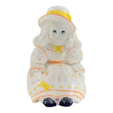 Vintage Italian Ceramic Ceramiche Paoli Large Girl Figurine Hand Made In Italy picture