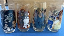 Star Wars Glasses, 4 – 1977 & 1980 – Good Condition, Never Used (BK/CC) picture