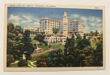 Hotel Vista Del Arroyo, Pasadena, CA Vtg 1940 Postcard picture