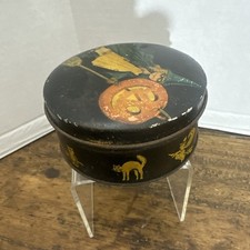 Vintage Tindeco Halloween Litho Tin Witch Jack O Lantern ~ 1930’s picture