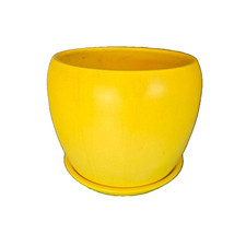 Gainey Laverne California Matte Glazed Golden Ochre Planter Pot S 10 picture