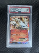 POP 1 - Pokemon Reshiram EX Holo 22/99 Next Destinies 2012 English PSA 9 Miscut picture