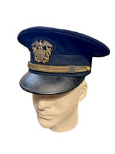 Pattern 1922 US Navy Officer's blue wool service cap picture