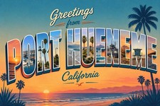 Greetings From Port Hueneme California Modern Large Letter Postcard C207 picture