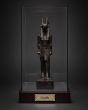 Egyptian Antiquities Statue Rare God Anubis Authentic BC picture