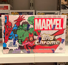 Topps 2024 Topps Chrome Marvel Trading Card Box 72 Cards Sketch picture