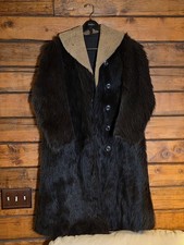 Antique Stagecoach Style Heavy Fur Jacket Circa 1910 picture