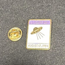 Vintage 1984 Los Angeles Olympics Closing Day August 12 1984 UFO Pin LA84 12 Pc picture