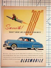 Oldsmobile Rocket 88 Car Ad 1949-50 Original Vintage Magazine Print Ephemera picture