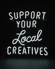 Support Your Local Creatives White 24